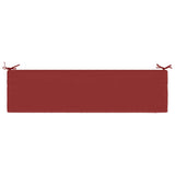2-Piece Bench Cushions SOEST 2 pcs 100% Polyester Wine Red 948963