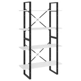 4-Tier Book Cabinet White 80x30x140 cm Engineered Wood 806457