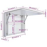 LED Bathroom Mirror Cabinet 80x9.5x55 cm 285120