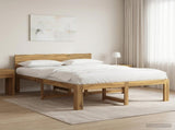 Double Bed Frame with Headboard ROSTOCK White 120 x 190 cm 903445