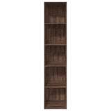 Bookcase Brown Oak 40x30x189 cm Engineered Wood 857891