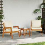 Garden Chair with Cushion 2 pcs Oil Natural Solid Acacia Wood 4106455