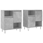 Sideboards 2 pcs Concrete Grey Engineered Wood 3190129