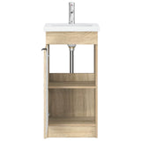 Bathroom Vanity with Sink Sonoma Oak 42 x 40 x 84.5 cm 890086