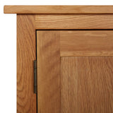 ZNTS Cupboard 70x35x75 cm Solid Oak Wood 289188