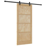 Sliding Door ORKDAL Brown 86 x 198.5 cm Solid Pine Wood 3333650