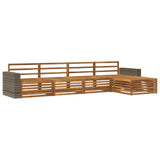 Outdoor Sofa Set 5 pcs Natural Solid Acacia Wood 3383247