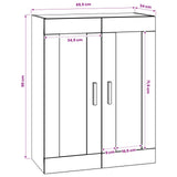 Wall Cabinet Wall-Mounted Old wood 69.5 x 34 x 90 cm 8010878