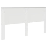 Headboard with Headboard White 180 cm Engineered wood 887725