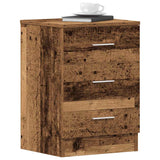 ZNTS Bedside Cabinet Old Wood 38x35x55 cm Engineered Wood 861124