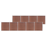 Garden Fence WPC 1564x186 cm Brown 3053214