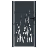 Garden Gate Anthracite 100x200 cm Steel Grass Design 153171