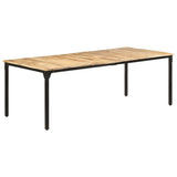 Dining Table 220x100x76 cm Rough Mango Wood 321977