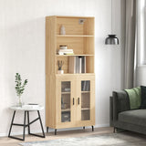 Highboard Sonoma Oak 69.5x34x180 cm Engineered Wood 3189336