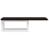Basin Shelf Wall Mounted Steel and Solid Wood Oak 3302576