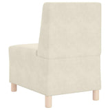 Modular Sofa Unit Armless 2 pcs Cream 55 x 74 x 82 cm Velvet 3399767