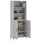 Highboard Grey Sonoma 69.5x34x180 cm Engineered Wood 3189267