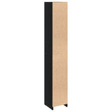 Bathroom Cabinet Black Oak 30 x 30 x 183.5 cm Engineered Wood 862505
