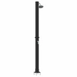 Outdoor Solar shower Black 217 cm PVC and Aluminium 42003411