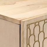 Highboard 40x33x110 cm Solid Wood Mango 358277