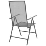 Reclining Chair Set of 2 Anthracite E-coated, powder-coated steel 42716