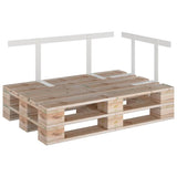 Backrest for Pallet Sofa White 110 cm Iron 315792