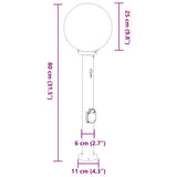 Bollard Lights with Sensor&Outlet 3 pcs 80 cm Black IP44 4006124