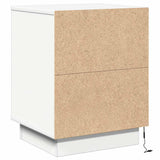 Bedside Cabinet White 39 x 34.5 x 50 cm Engineered wood 869610