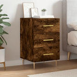 Bedside Cabinet Smoked Oak 40x40x66 cm Engineered Wood 827649