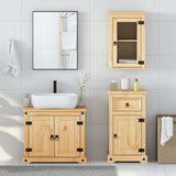 3 Piece Bathroom Furniture Set Corona Solid Wood Pine 3334633