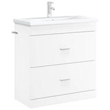Bathroom Under Sink Cabinet White 78.5 x 37.5 x 81 cm 890712