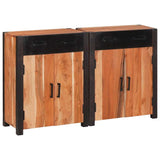 Sideboard 2 pcs Brown 110 x 30 x 75 cm Solid Acacia Wood 3321526
