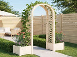 Rose Arch with Planter White 168.5 x 43 x 207 cm PP 42041734