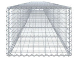 Gabion Basket with Cover 900x50x50 cm Galvanised Iron 3295140