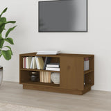 TV Cabinet Honey Brown 80x35x40.5 cm Solid Wood Pine 814407