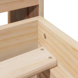 Bed Frame without Mattress 135x190 cm Solid Wood Pine 3308858