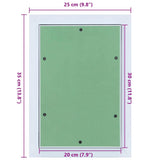 Access Panel Green and Silver 25 x 35 cm 4018453