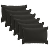 Cushion with Pillow HOUTEN 6 pcs Black Polyester 933359