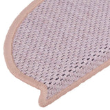 Stair Mats Self-adhesive Sisal-Look 15 pcs 65x21x4 cm Pink 326876
