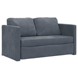 Folding Sofa Bed Dark Grey 122 x 70 x 60 cm Velvet 42030480