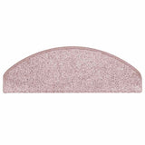 Stair Mats 15 pcs 65x21x4 cm Light Pink Half Round Large 322377