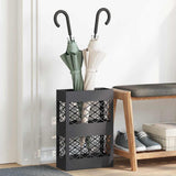 Umbrella Stand Black 28 x 12 x 41 cm Steel 868524