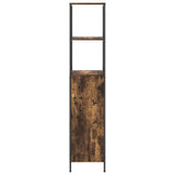 Bathroom Cabinet with Shelves Smoked Oak 36x35x165 cm 861909