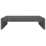 Garden Footstool Grey Solid wood pine Large Modular 825753