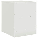 Bedside Cabinet White 34.5x39x44 cm Steel 841761