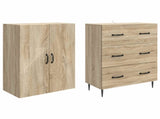 Cabinet Set 2 pcs Sonoma Oak 66 x 34.5 x 90 cm Engineered Wood 3416639