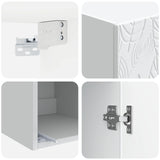 Wall-Mounted Cabinet White 33 x 34.5 x 90 cm Engineered Wood 898755