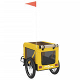 Pet Bike Trailer Yellow and Black Oxford Fabric&Iron 93917