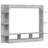 TV Cabinet Concrete Grey 152x22x113 cm Engineered Wood 833725