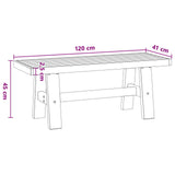 Dining Bench NOAIN 120 x 41 x 45 cm Solid Pine Wood Natural 42020925
